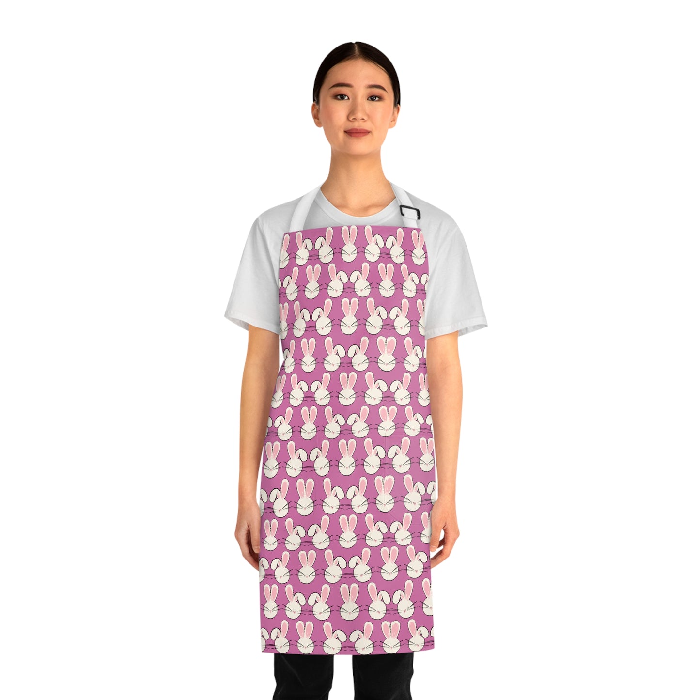 Do Your Ears Hang Low? All-Over Print Apron – Pretty in Pink (and Floppy Ears)