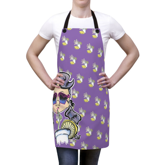 All Tea No Shade Apron (Purple)