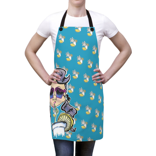 All Tea No Shade Apron (Aqua)