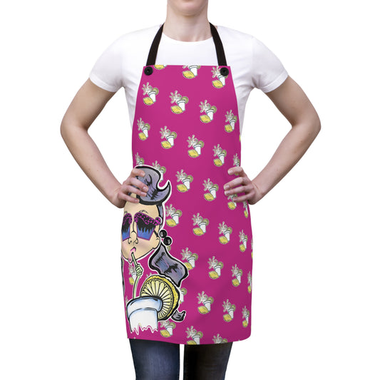 All Tea No Shade Apron (pink)